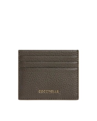  Coccinelle - Porta carte di credito in pelle Metallic Soft