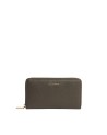 Coccinelle - Metallic Soft zip-around leather wallet with coin