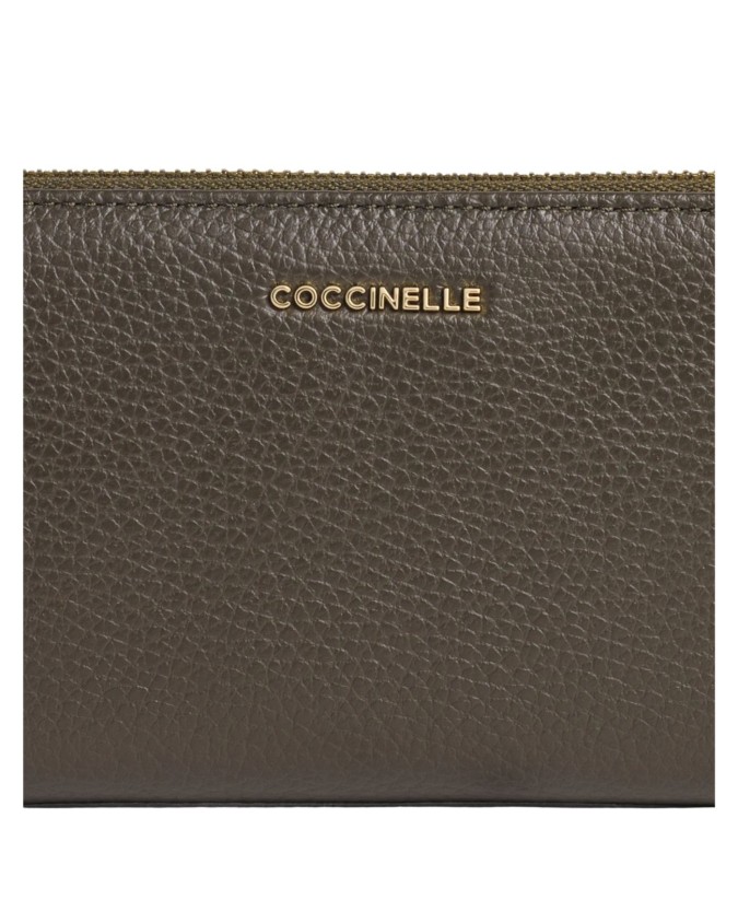 Coccinelle - Portafoglio in pelle zip around con porta monete