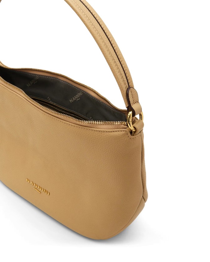 Nannini - Borsa a Spalla Hobo con Tracolla in Pelle Yvonne M