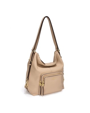  Nannini - Borsa a Spalla Trasformabile in Zaino in Pelle 2