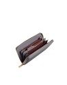 Coccinelle - Metallic Soft zip-around leather wallet with coin
