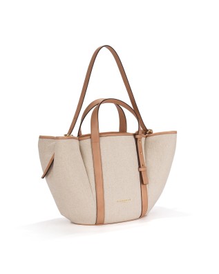  Nannini - Borsa Shopper con Due Manici e Tracolla in Pelle e 2