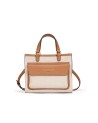 Nannini – Marica Medium Handbag with Shoulder Strap in Canvas and Leather