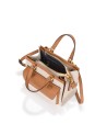 Nannini – Marica Medium Handbag with Shoulder Strap in Canvas and Leather