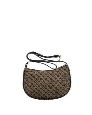  Gherardini - Borsa a tracolla mini con zip dorata in tessuto