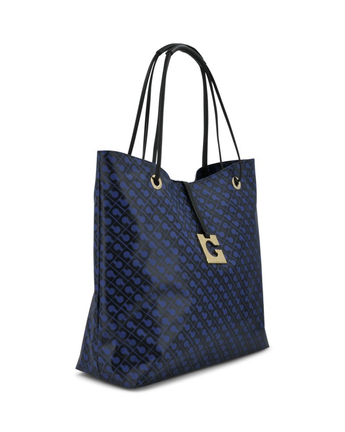 Gherardini - Borsa shopper Media Verticale in Tessuto Opaco