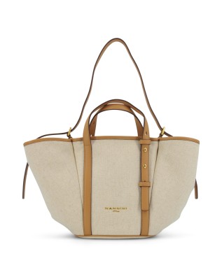 Nannini - Borsa Shopper Tg. M con Due Manici e Tracolla in