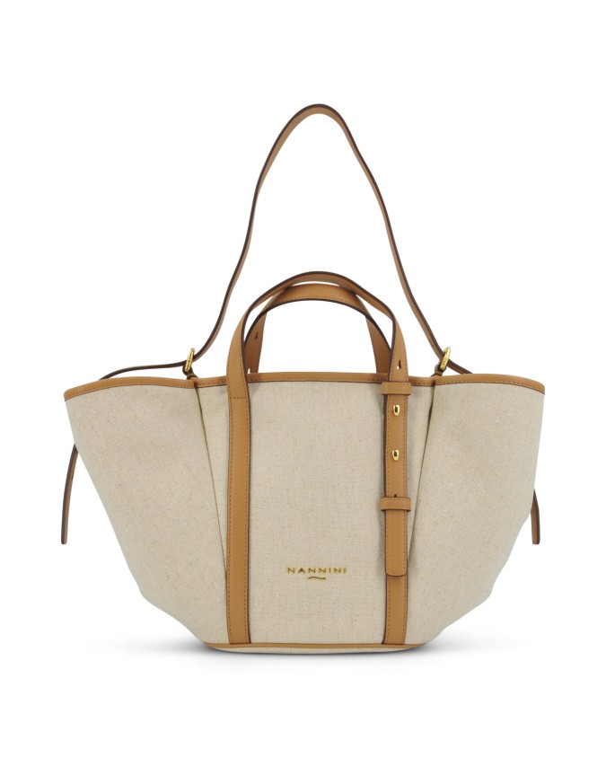 Nannini - Borsa Shopper Tg. M con Due Manici e Tracolla in