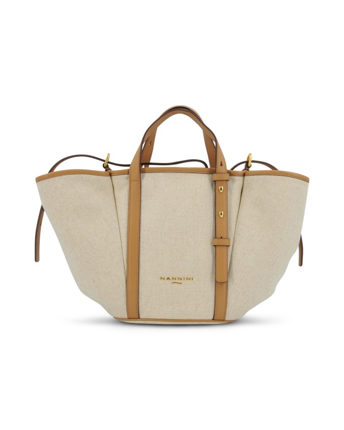 Nannini - Borsa Shopper Tg. M con Due Manici e Tracolla in