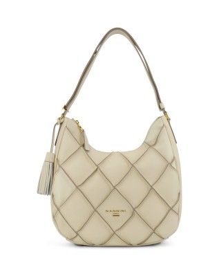  Nannini - Borsa Hobo con Tracolla Regolabile in Pelle Jessa