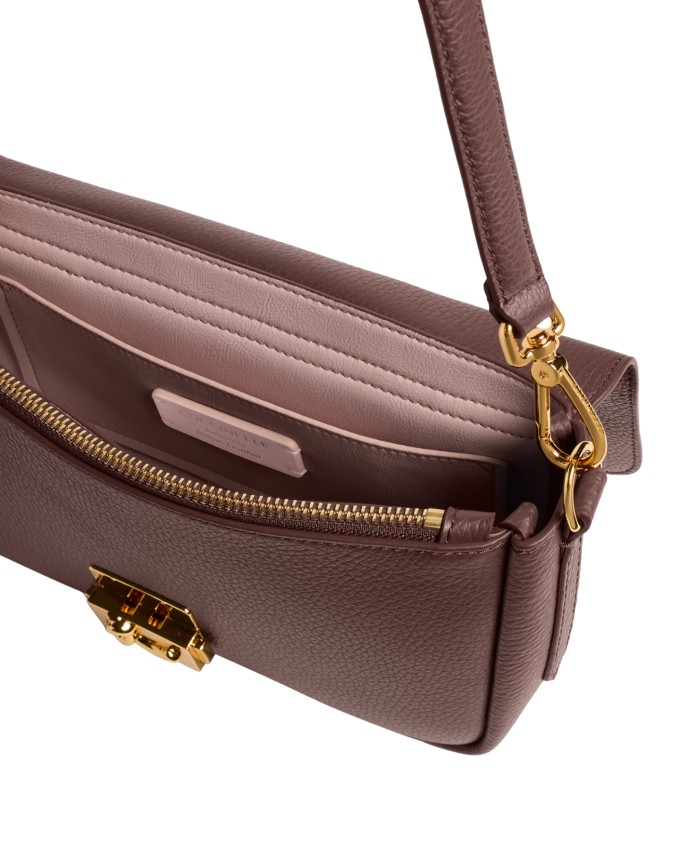 Coccinelle - Medium C-Me Leather Shoulder Bag with Flap and