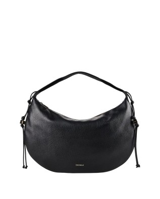  Coccinelle - Borsa Hobo a Spalla in Pelle Martellata Tg. 