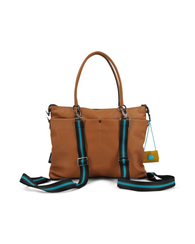 Gabs - Borsa piatta trasformabile con tasche in pelle Tg M