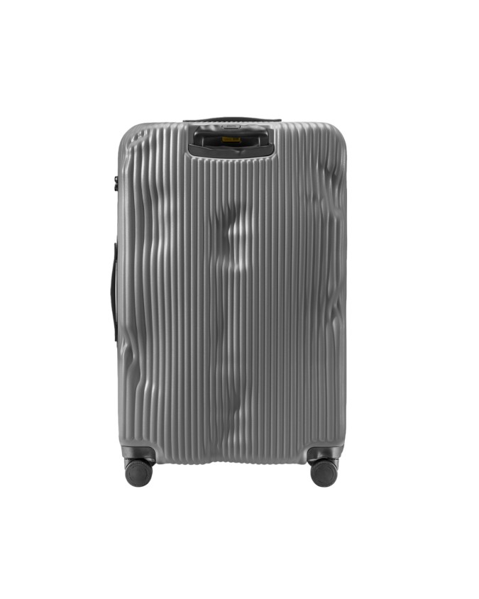Crash Baggage - Large ribbed polycarbonate suitcase, 79 cm, 4 wheels, Stripe