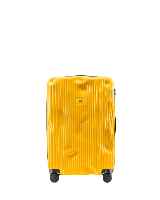 Crash Baggage - Medium-sized ribbed polycarbonate suitcase, 68 cm, 4 wheels, Stripe