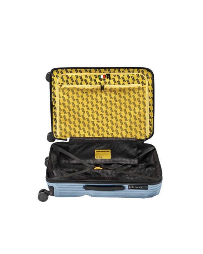 Crash Baggage - Medium-sized ribbed polycarbonate suitcase, 68