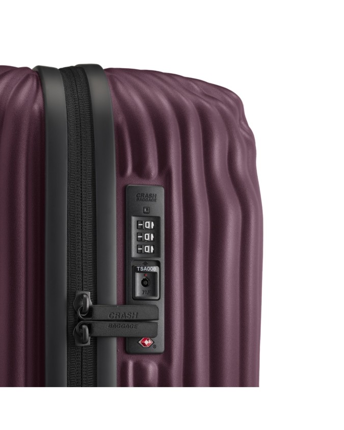  Crash Baggage - Trolley medio in policarbonato striato 68 cm 4