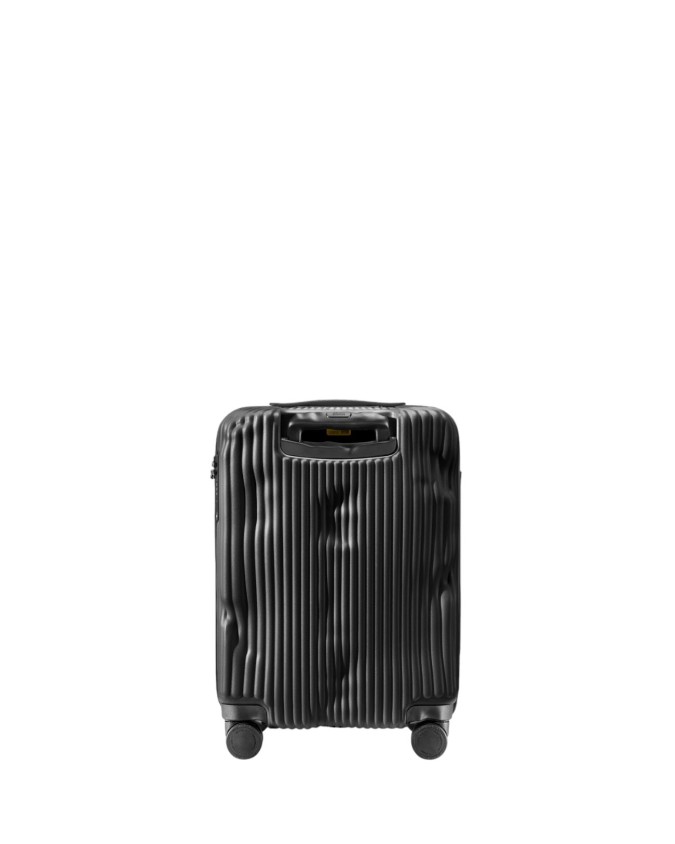 Crash Baggage - Small cabin-size trolley made of ribbed polycarbonate, 55 cm, 4 wheels, Stripe