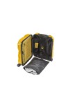 Crash Baggage - Kleiner Handgepäck-Trolley aus geripptem Polycarbonat, 55 cm, 4 Rollen, Stripe