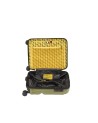 Crash Baggage - Small cabin-size trolley made of ribbed polycarbonate, 55 cm, 4 wheels, Stripe