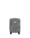 Crash Baggage - Kleiner Handgepäck-Trolley aus geripptem Polycarbonat, 55 cm, 4 Rollen, Stripe
