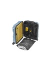 Crash Baggage - Kleiner Handgepäck-Trolley aus geripptem Polycarbonat, 55 cm, 4 Rollen, Stripe