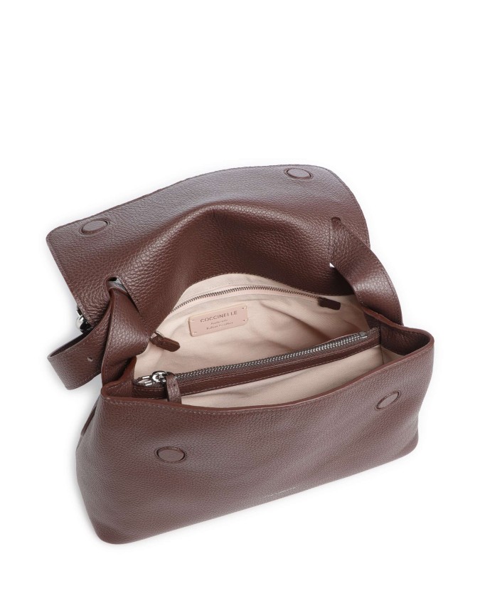 Coccinelle - Borsa a spalla in pelle con patta Fern