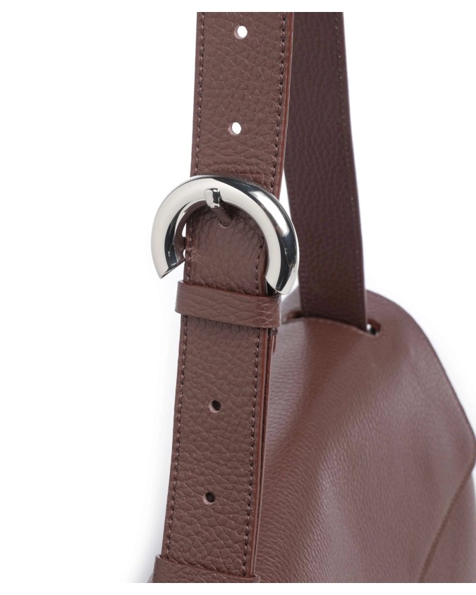 Coccinelle - Borsa a spalla in pelle con patta Fern