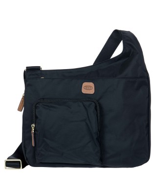 Bric's - Borsa a Tracolla in Nylon con Tasca Frontale Hipster