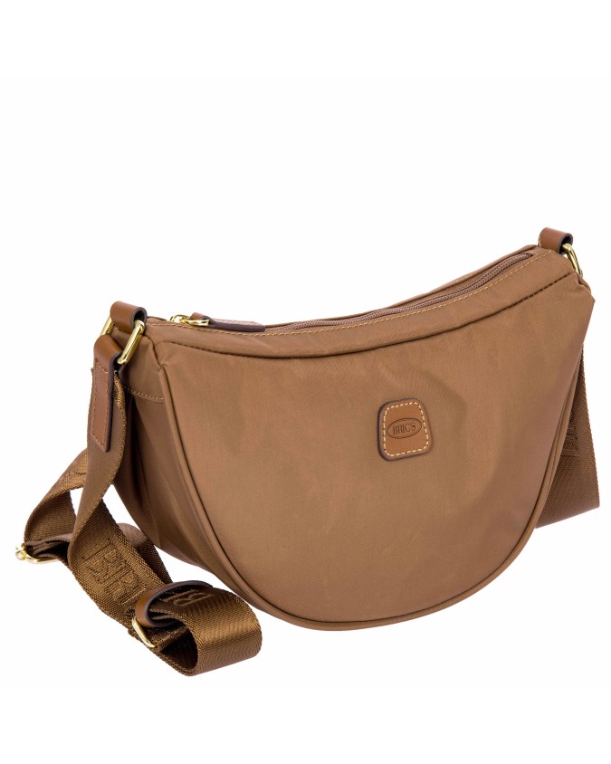 Bric's - Small Half-Moon Nylon X-Bag Crossbody Bag