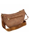 Bric's - Borsa a tracolla mezzaluna piccola in tessuto