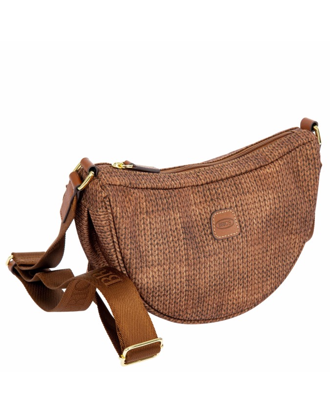 Bric's - Small Half-Moon Nylon X-Bag Crossbody Bag