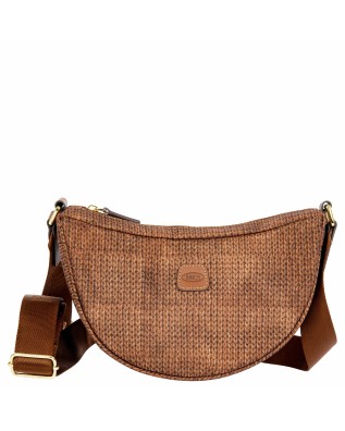Bric's - Small Half-Moon Nylon X-Bag Crossbody Bag