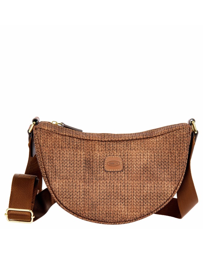 Bric's - Small Half-Moon Nylon X-Bag Crossbody Bag