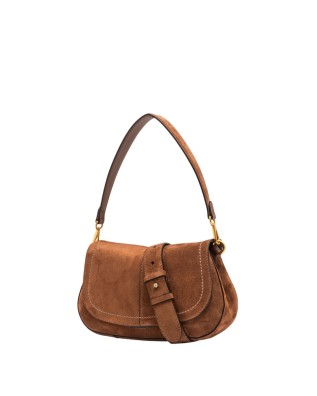  Gianni Chiarini - Borsa a spalla in pelle scamosciata con 2