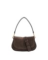 Gianni Chiarini - Suede shoulder bag with flap and shoulder