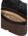 Gianni Chiarini - Umhängetasche aus Wildleder mit Klappe und Schulterriemen, Größe M, Modell Helena Round