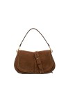Gianni Chiarini - Suede shoulder bag with flap and shoulder