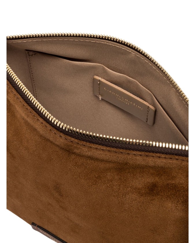  Gianni Chiarini - Pochette donna grande in pelle scamosciata