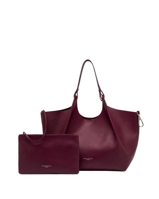  Gianni Chiarini - Borsa a spalla in pelle grana maxi Tg. 