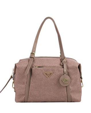 Ynot - Boston Bag Shoulder Bag in Logoed Fabric and Faux