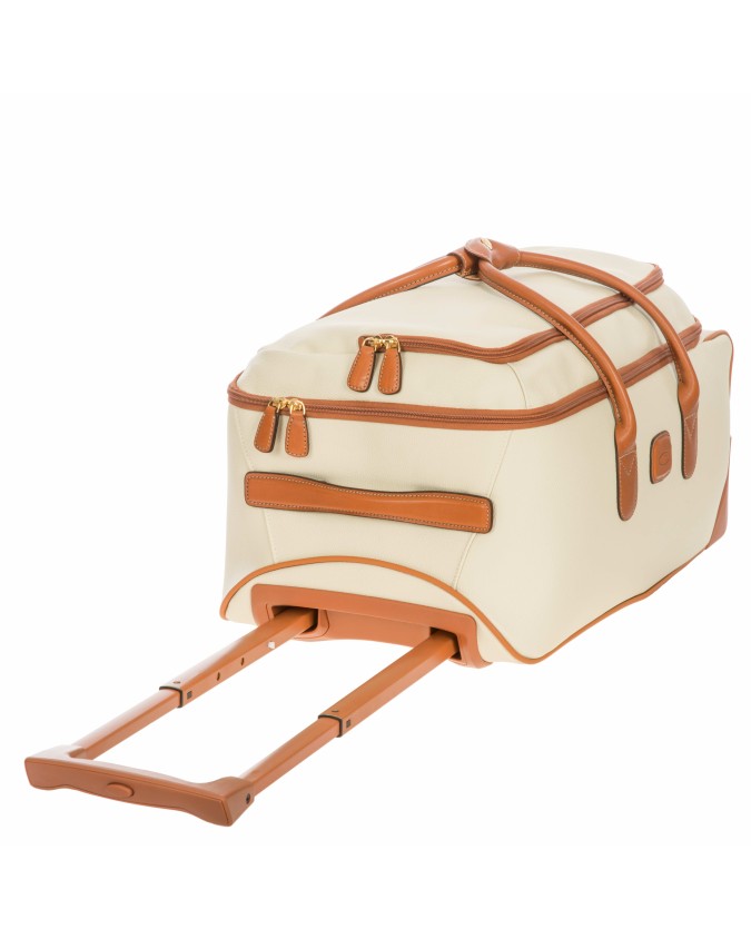 Bric's - Handgepäcktasche mit Rollen aus geprägten Stoff Firenze