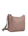 Ynot - Large Hobo Bag in Fabric and Faux Leather with Cloud