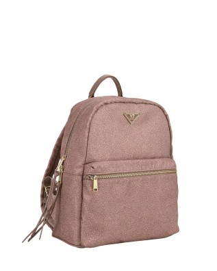  Ynot - Zaino donna in tessuto logato ed ecopelle Tg.  2