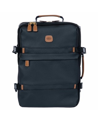 Bric's - "Firenze" Embossed Fabric Underseat Travel Backpack