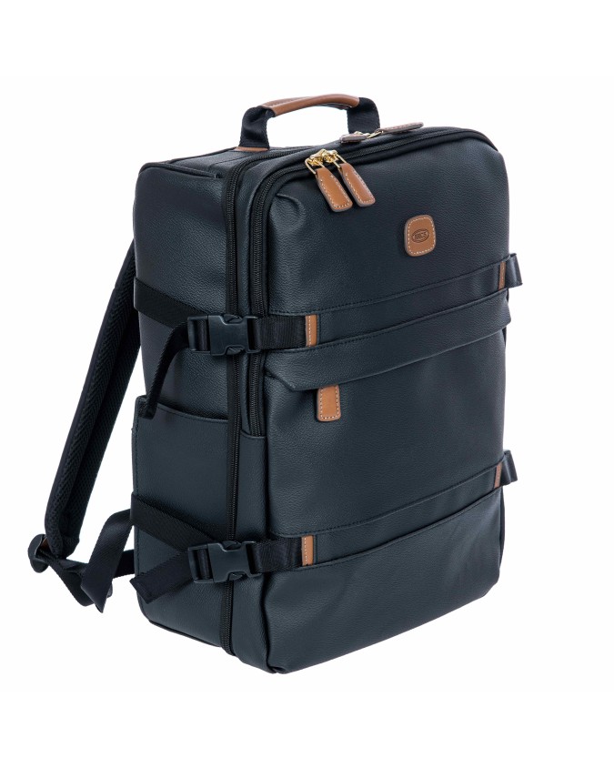 Bric's - Underseat-Reiserucksack aus geprägtem Stoff Firenze
