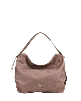  Ynot - Borsa a mano Tg. XL in tessuto logato ed ecopelle Cloud