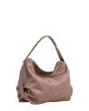 Ynot - XL Handbag in Logo-Printed Fabric and Cloud Faux Leather