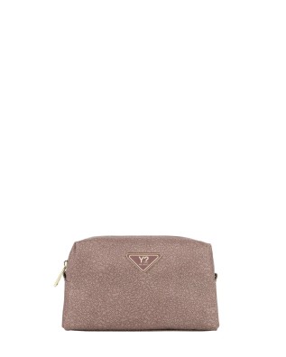  Ynot - Beauty case scomparto unico in tessuto logato ed